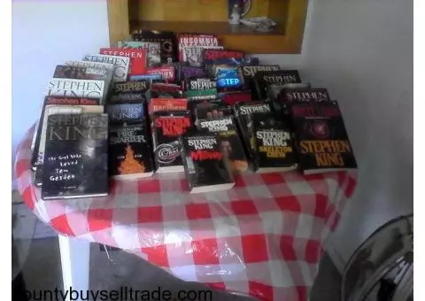 collection of Stephen King books